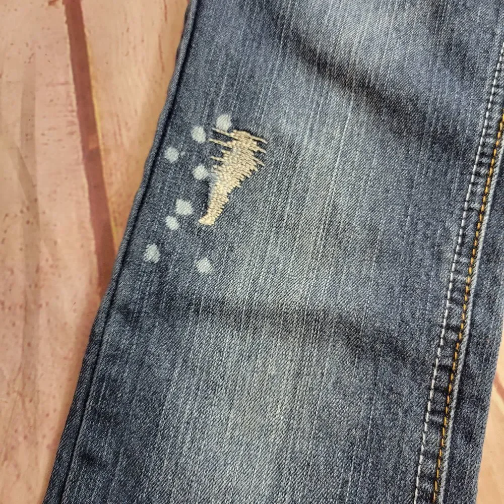 Justice distressed jeans 10 slim